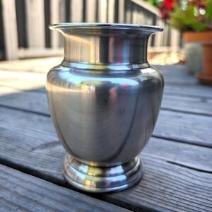 Restoration Hardware 6" silver vase/urn/vessel